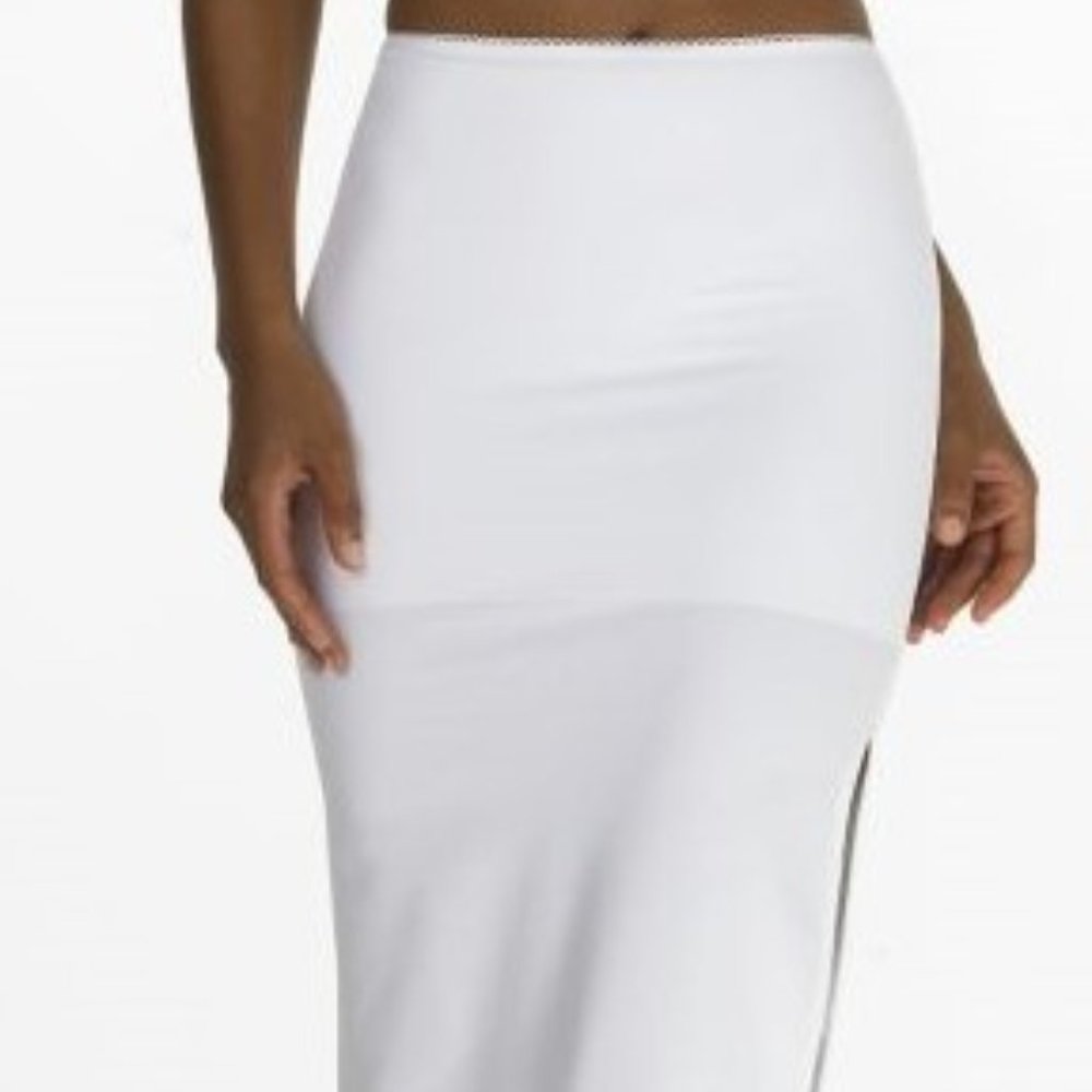 Dominique Full Length Control Slip White XL NWT - Picture 3 of 3